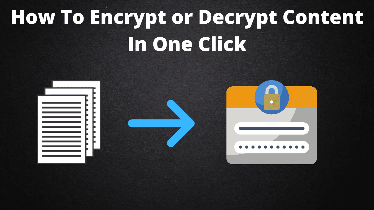 Encrypt content