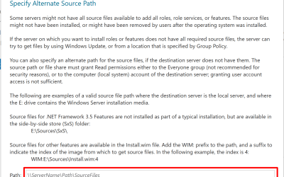 Installing .NET Framework 3.5 without Any Error