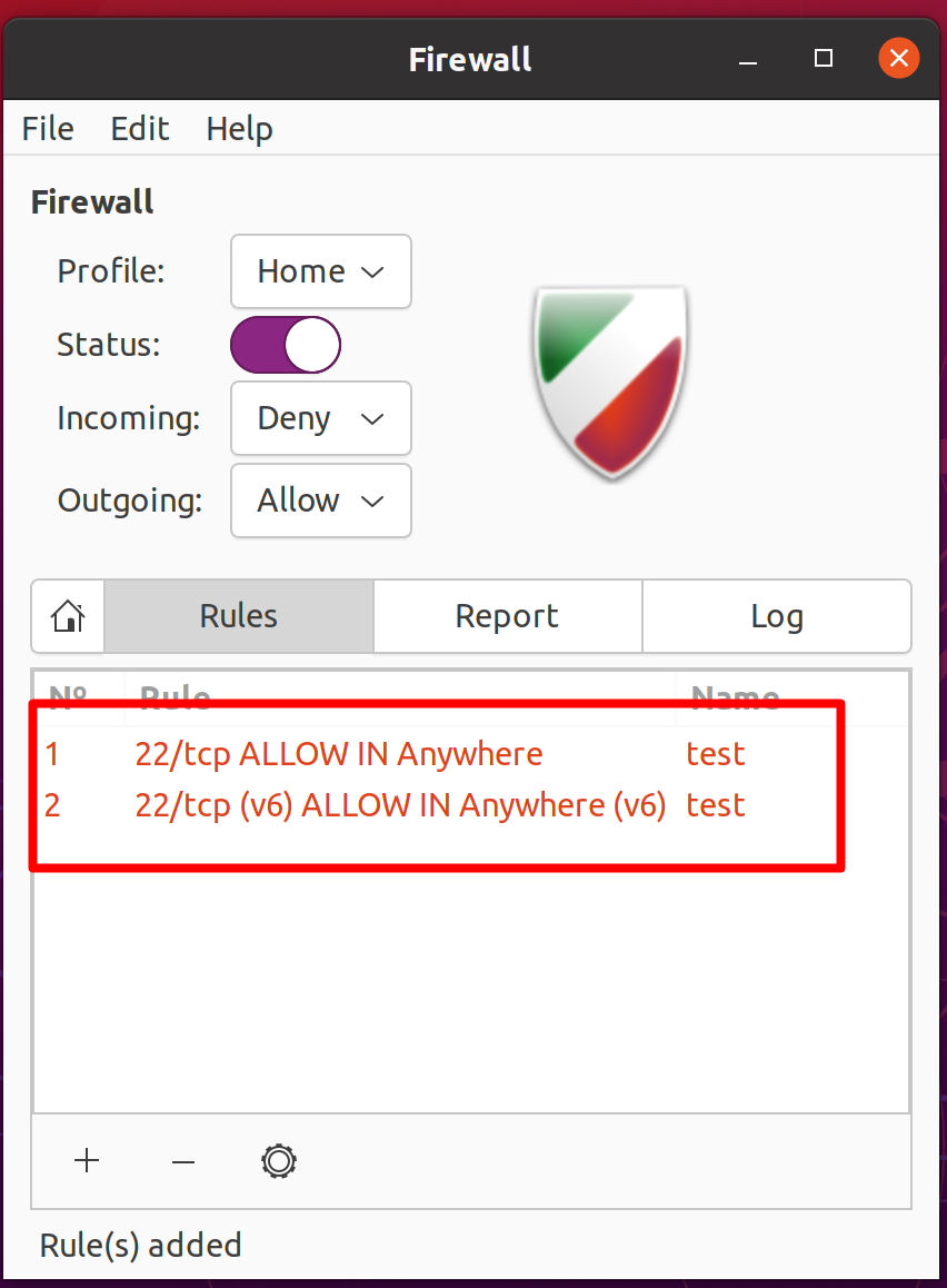 Firewall GUI