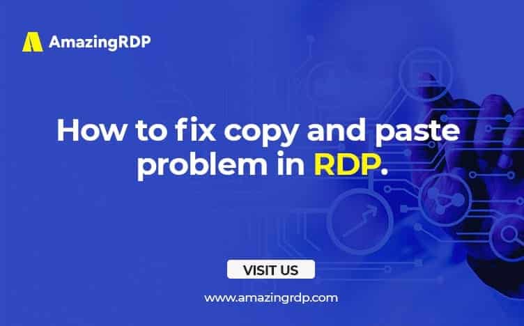 how to fix copy and paste problems in RDP