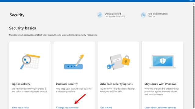 Secure Microsoft account