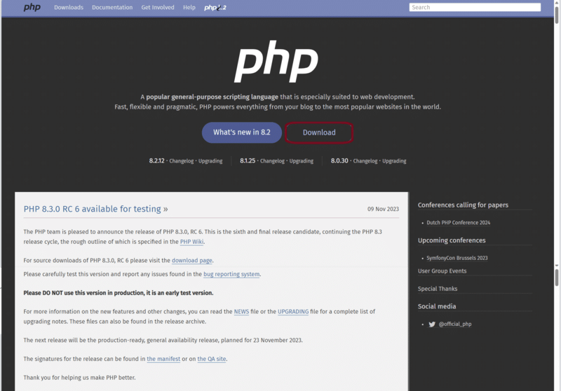 PHP on windows