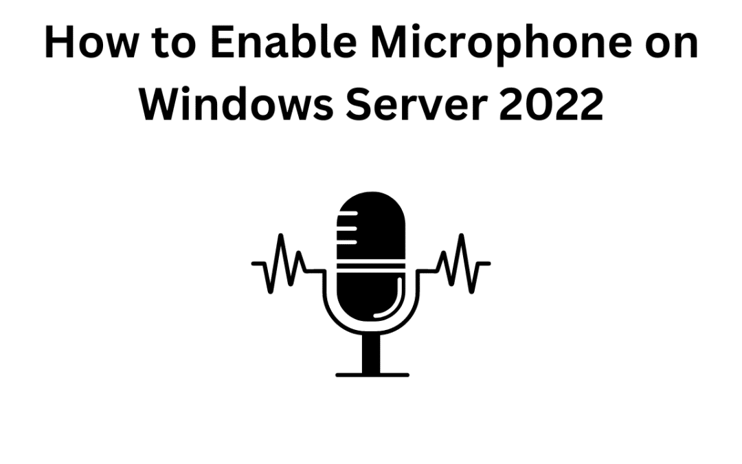How to Enable Microphone on Windows Server 2025