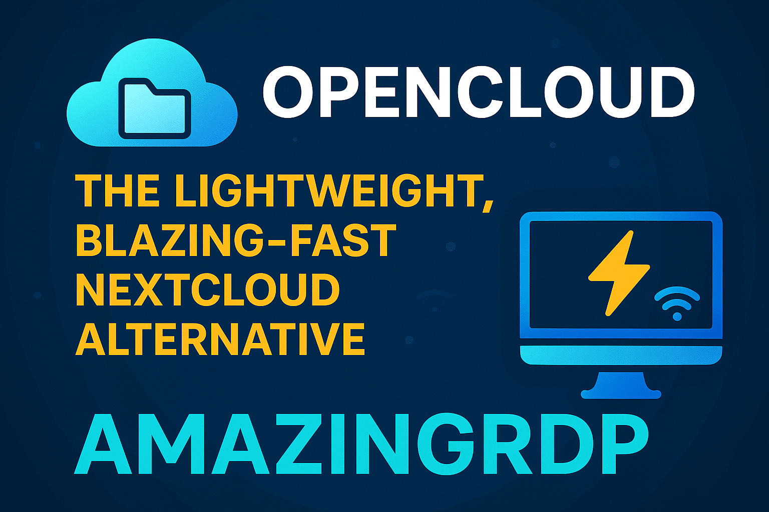 Opencloud on AMAZINGRDP