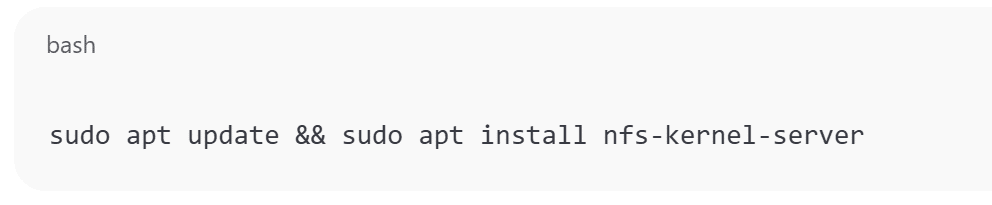 Install NFS