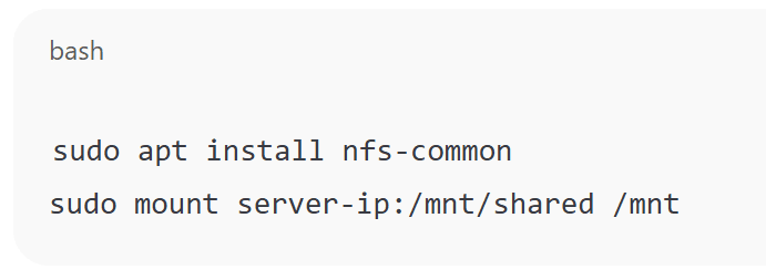 Mount the Share on Client